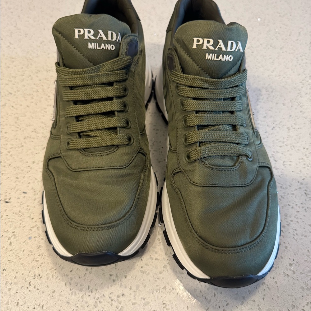 Prada Milano Green Sneakers